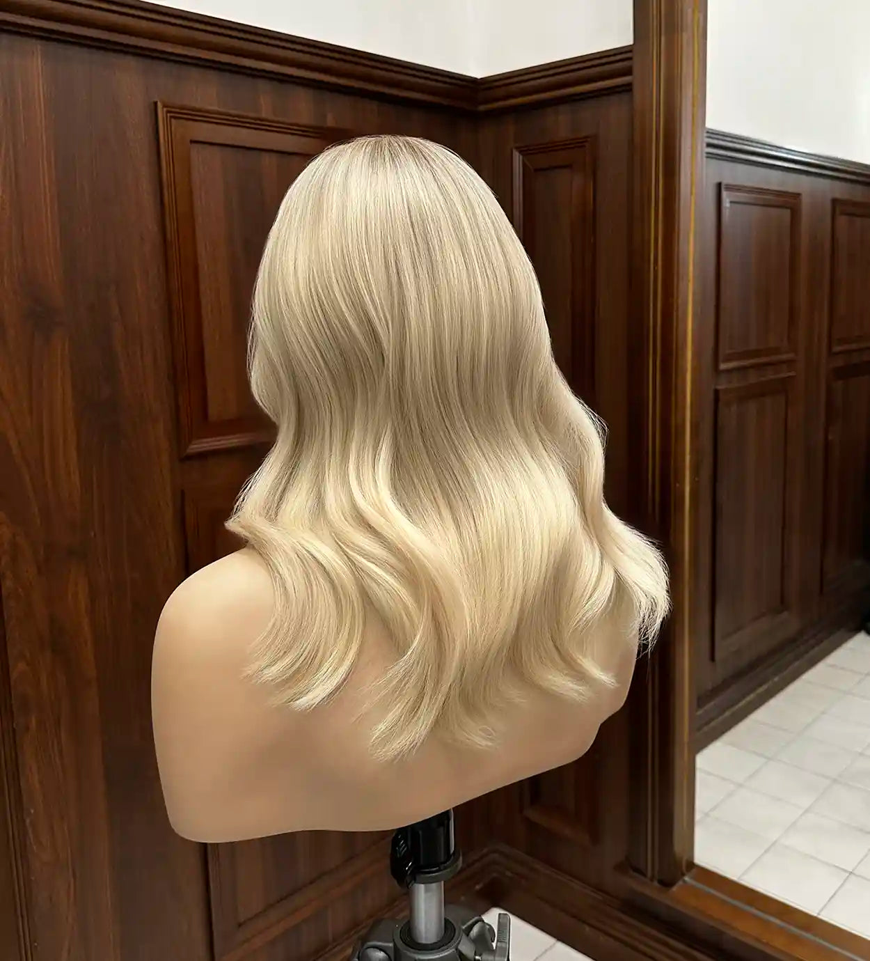 Laura Blonde Wig Layered Human Hair Lace Wig